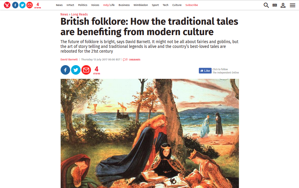 英国民俗：传统故事如何从现代文化中受益